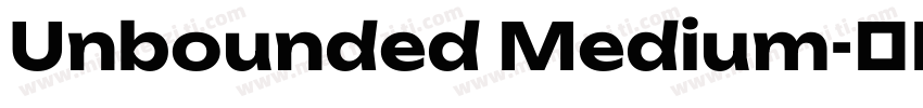 Unbounded Medium字体转换